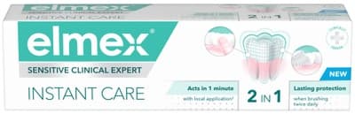 Elmex Zubní pasta Sensitive Clinical Expert Instant Care 2v1