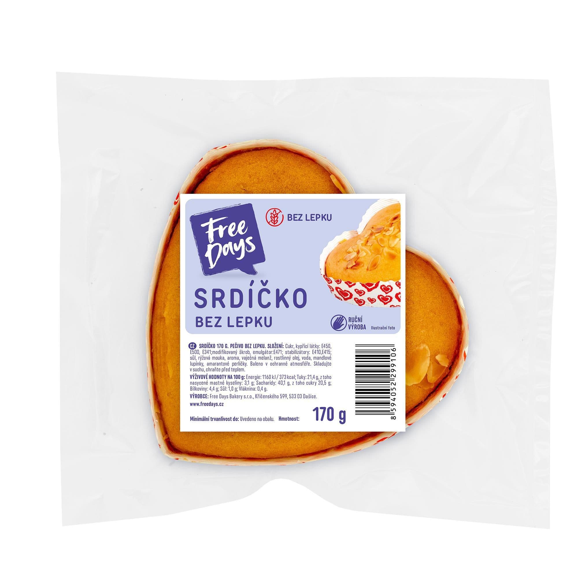 FreeDays Srdíčko 170g