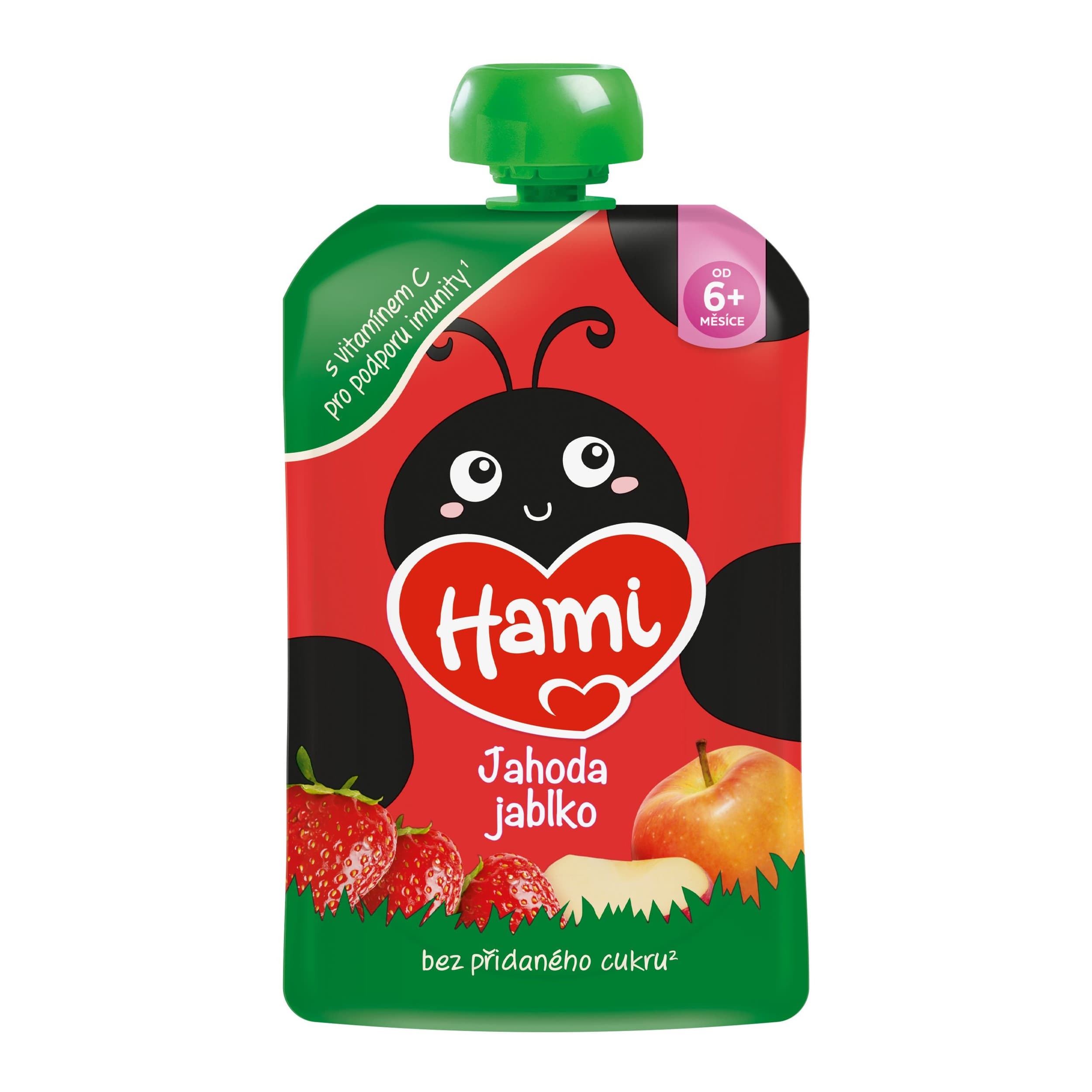 Hami Příkrm Jablko, banán, jahoda 100g