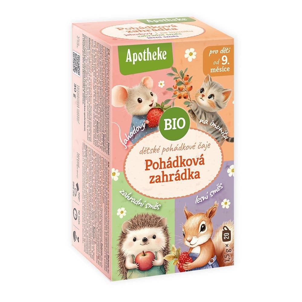 Apotheke BIO čaj dětský Pohádková zahrádka 4v1, 20x1,5g