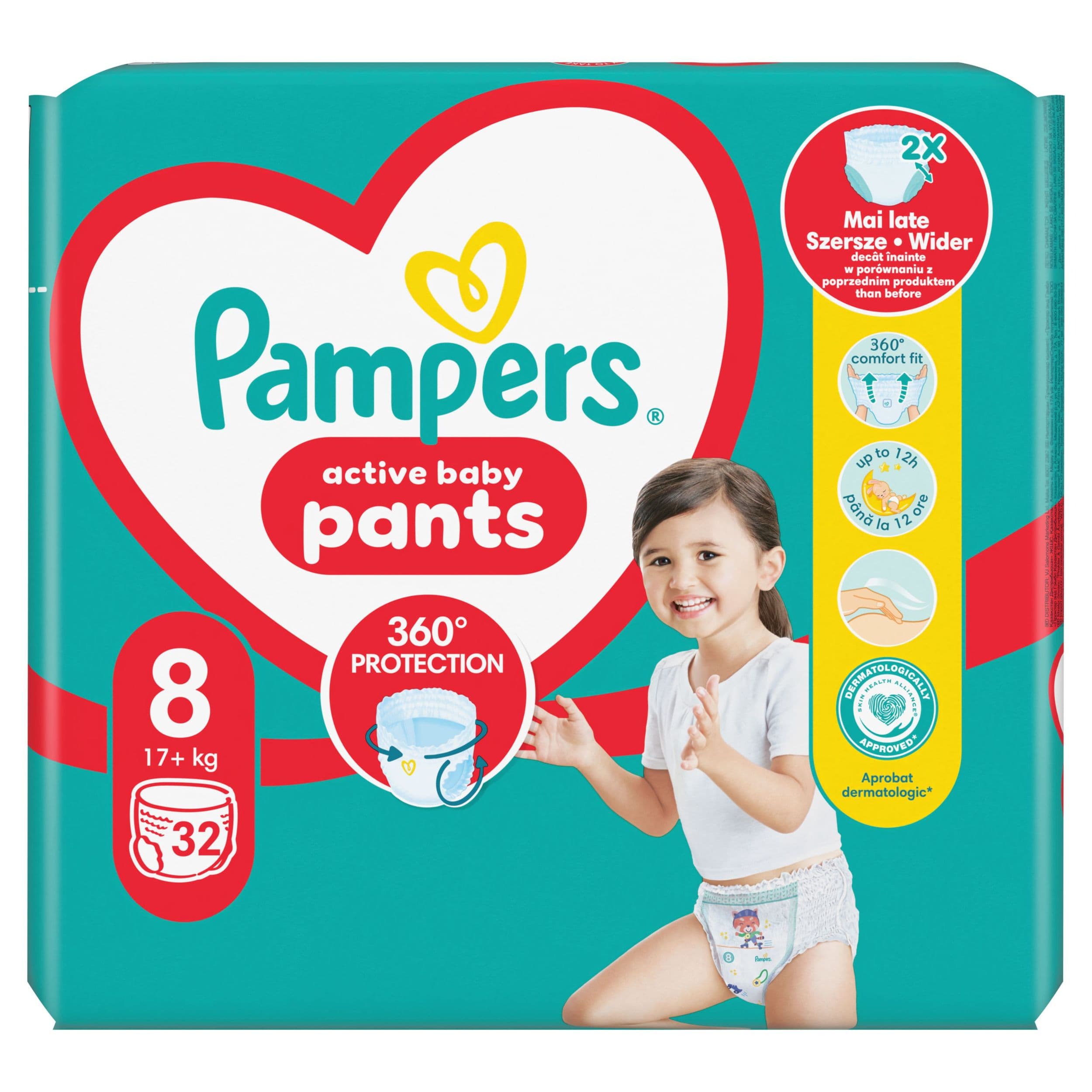 Pampers Pants Plenkové kalhotky vel. 8, 19kg+, 32ks