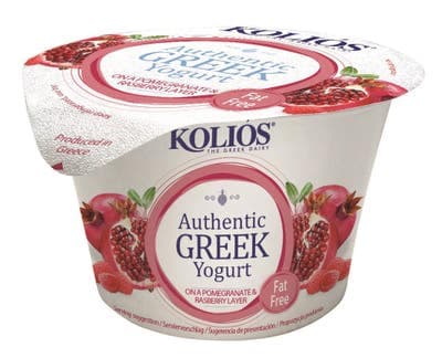 Koliós Jogurt řecký 0% granátové jablko a malina