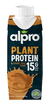 Alpro High Protein sójový nápoj s příchutí karamelu a kávy