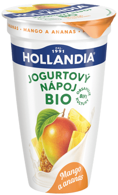 Hollandia Jogurtový nápoj, mango a ananas