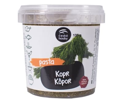 České houby Pasta kopr