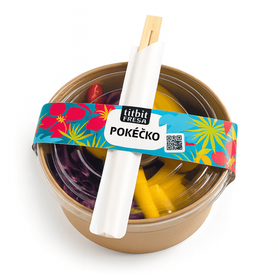 Titbit Poké Kuře, mango, granát, chilli sauce, rýže