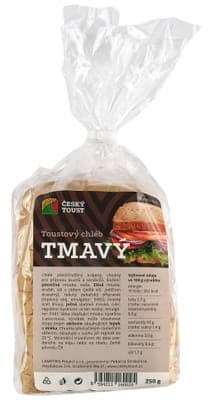 Český toust Toustový chléb, tmavý