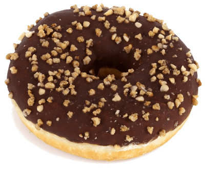 Donut s lískooříškovou náplní