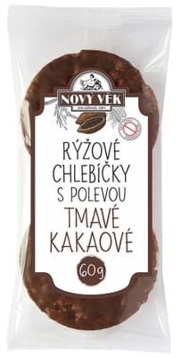 Nový Věk Rýžové chlebíčky tmavé kakaové