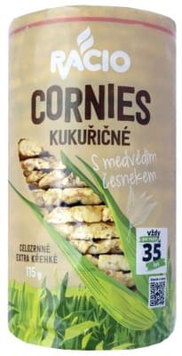 Racio Cornies Kukuřičné chlebíčky s medvědím česnekem