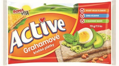 Bonavita Active Křehké plátky grahamové