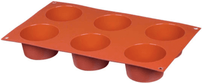 Metro Professional Forma silikonová 30 x 17,5 cm na 6 muffinů, 1 muff. 6 cm