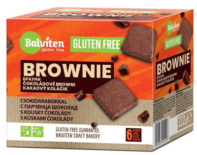 Balviten Brownie kakaové s kousky čokolády, bez lepku (6x37g)