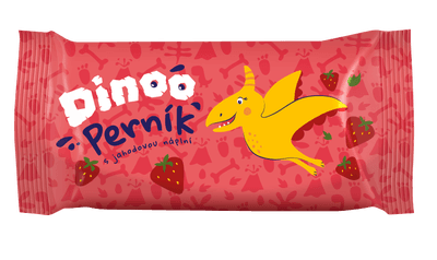 Dinoo perníček s náplní jahodovou