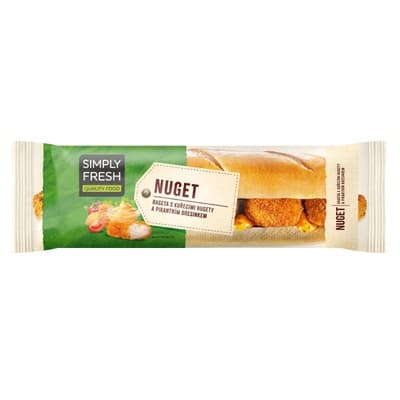 Simply Fresh Bageta s kuřecími nugety a pikantním dresinkem