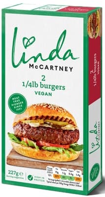 Linda McCartney's Veganské burgery 1/4 Lb 2 ks