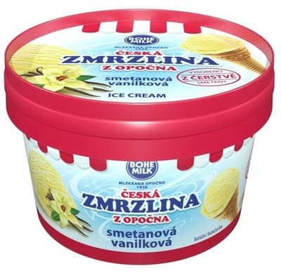 Bohemilk Česká zmrzlina z Opočna vanilková
