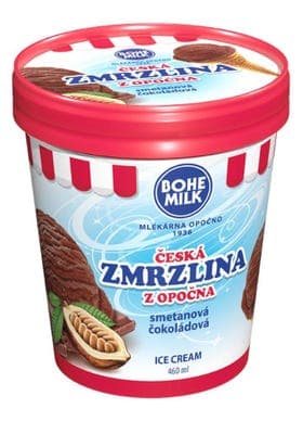 Bohemilk Česká zmrzlina z Opočna smetanová Čokoládová