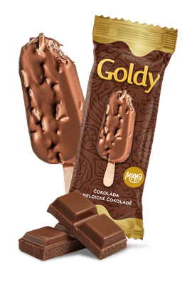 Miamo GOLDY čokoláda v belgické čokoládě s mandlemi
