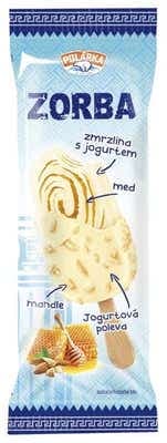 Polarka Zorba jogurtová zmrzlina s medem a mandlemi