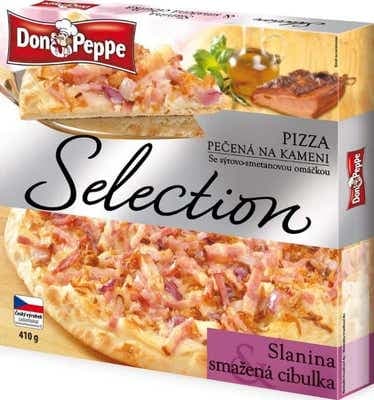 Don Peppe Selection Pizza slanina & smažená cibulka pečená na kameni