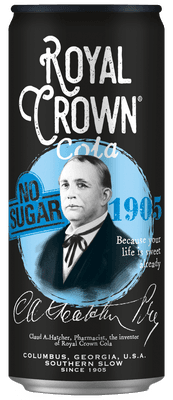 Royal Crown Cola No Sugar, plech