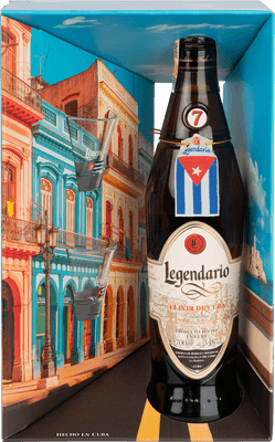 Legendario Elixir de Cuba (34%) + 2x sklenice (dárkové balení)