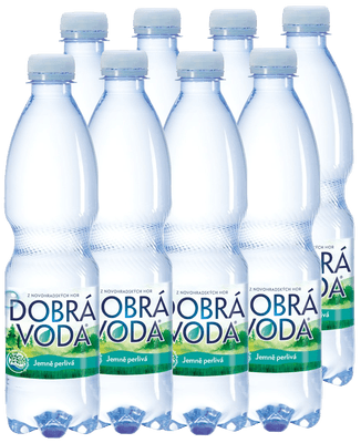 Dobrá voda Jemně perlivá 8 x 0.5 L