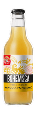 Bohemsca Craft limonáda Mango a Pomeranč