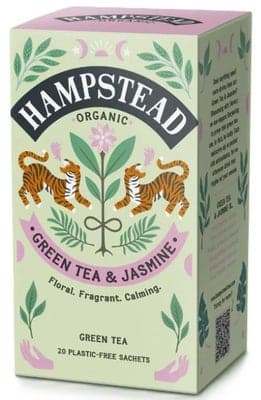 Hampstead Tea BIO zelený čaj s jasmínem a bergamotem 20ks