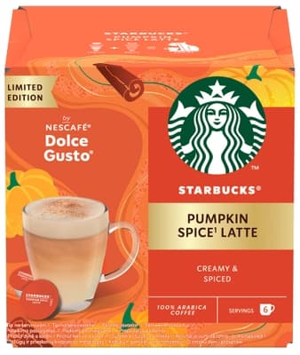 Starbucks® Pumpkin Spice Latte by NESCAFÉ Dolce Gusto - 12 kapslí (6 šálků)