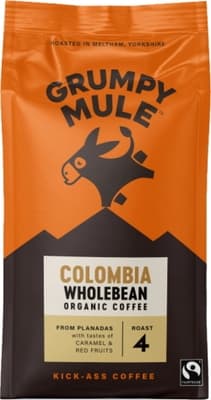 Grumpy Mule BIO Colombia SCA 84+ zrnková káva Arabica