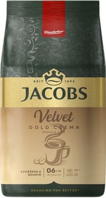 Jacobs Velvet Gold Crema zrnková káva