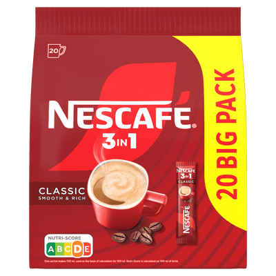 Nescafé 3in1 Classic, instantní káva, 20x 16,5 g