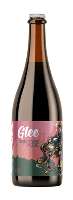 Clock Glee bezlepkové pivo sklo