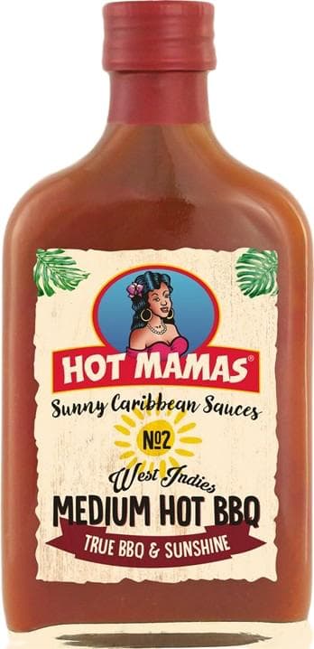 Hot Mamas Sunny Caribbean Medium Hot BBQ grilovací omáčka