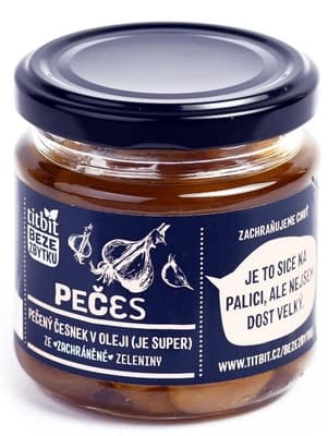 Titbit Pečes - pečený nakládaný česnek