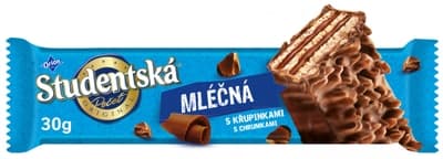 ORION Studentská pečeť Oplatka s kakaovou náplní máčená v mléčné čokoládě