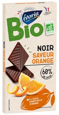 Ivoria BIO hořká čokoláda 60% s pomerančovým olejem