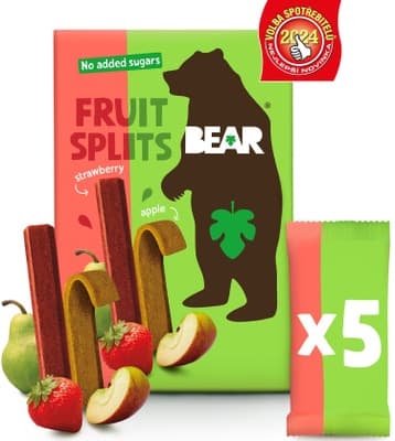 Bear Fruit Splits jahoda a jablko  5x20g