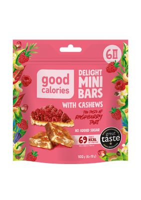 good calories Mini kostky, malinový dort 6x17g