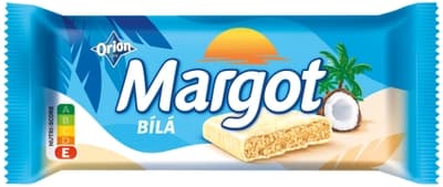ORION Margot Bílá, tyčinka s kokosem v bílé polevě