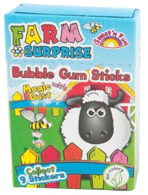 Sweet&Fun Farm Surprise - žvýkačky v krabičce, 1 ks