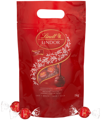 Lindt Bonboniéra Lindor Megabalení čokoládových pralinek mléčná čokoláda