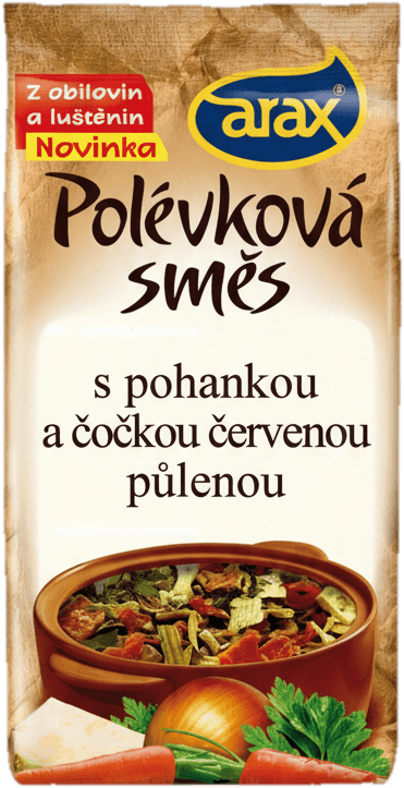 Arax Polévková směs Čočka červená loupaná a pohanka