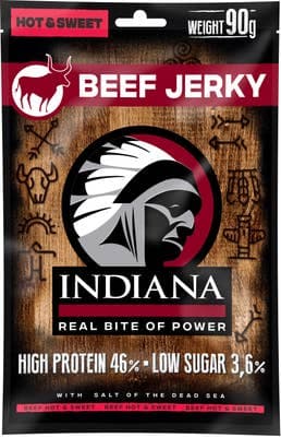 Indiana Jerky Hovězí Hot & Sweet
