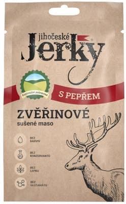 Jihočeské Jerky Zvěřinové s pepřem