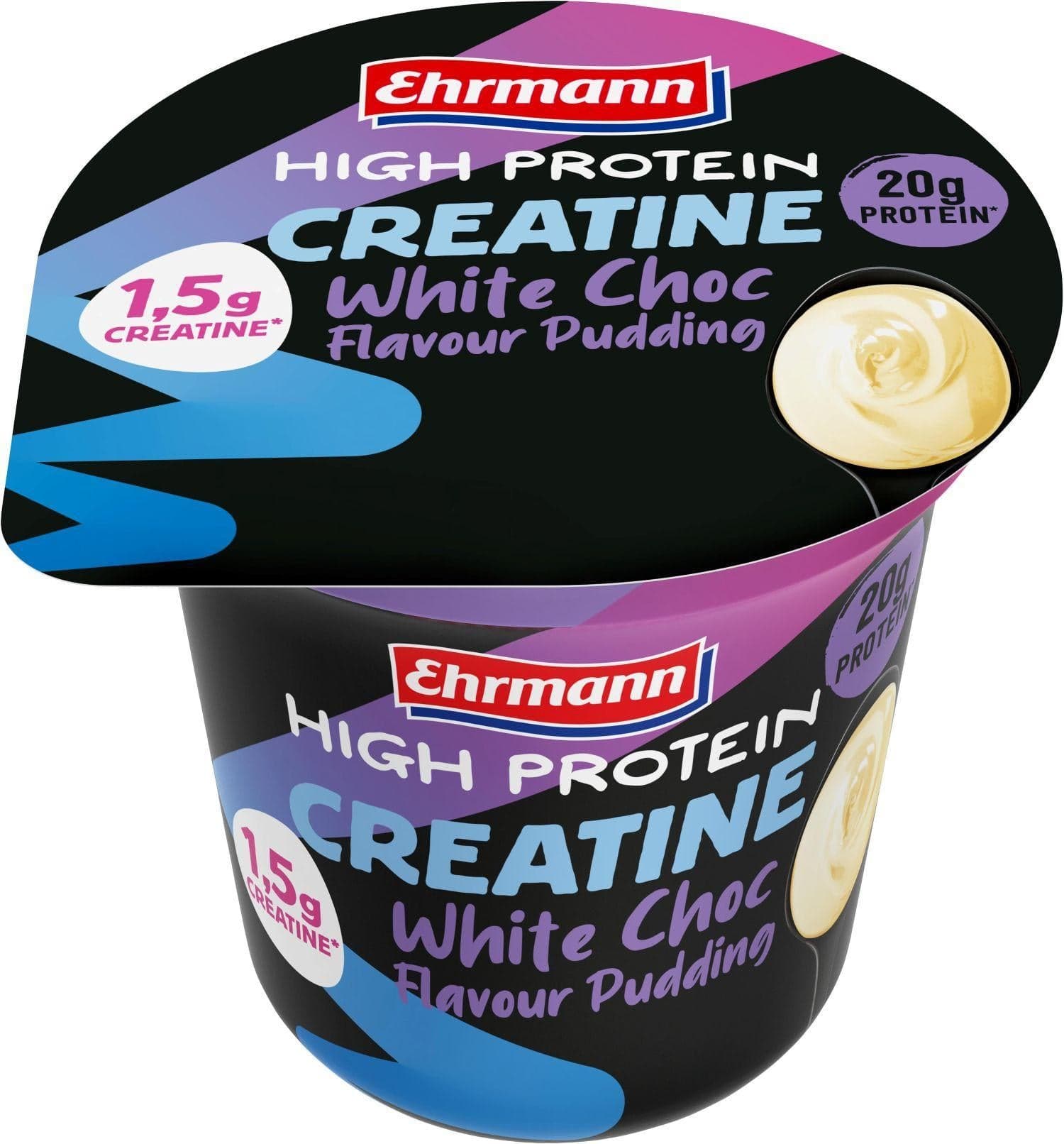 Ehrmann High Protein Creatine pudding bílá čokoláda