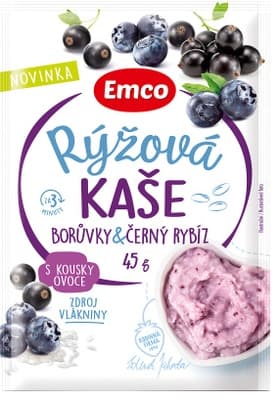 Emco Rýžová kaše borůvky & černý rybíz