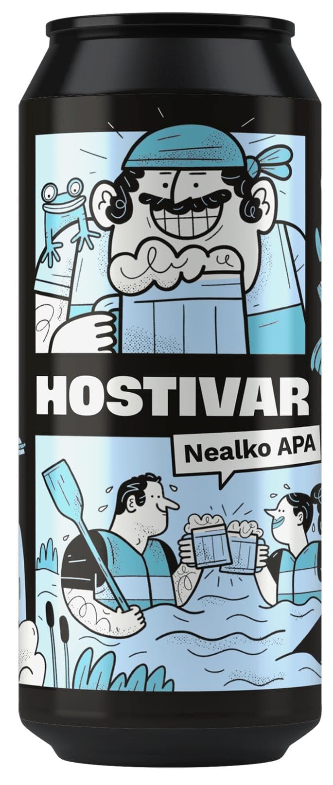 Hostivar Nealko APA plech nealkoholické pivo